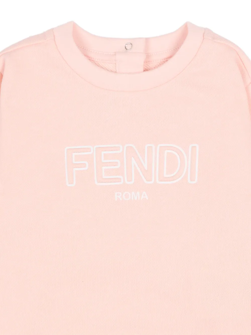 Свитшот с логотипом Fendi Kids, розовый — фото 3