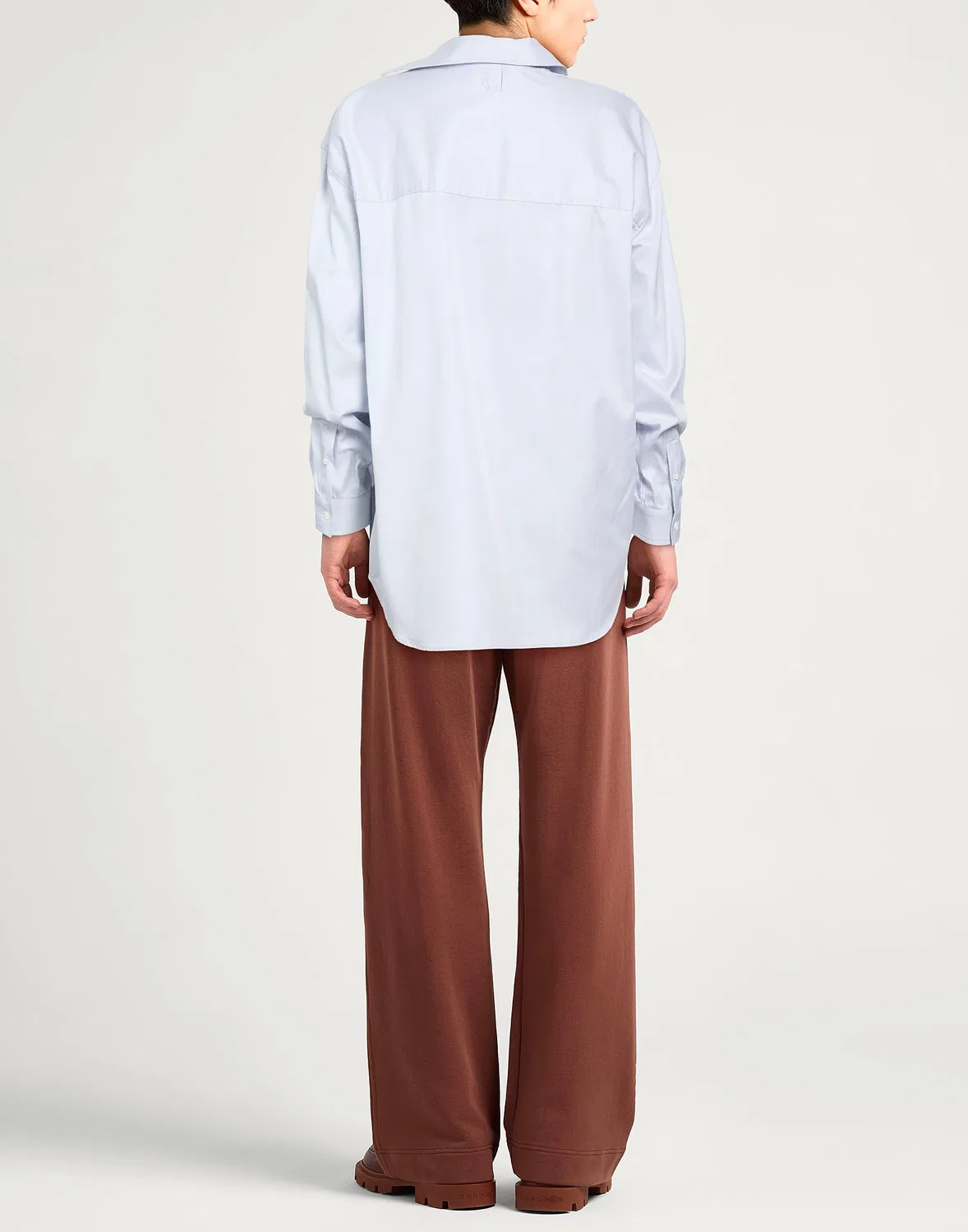 Рубашка из жаккарда с вышивкой JACQUEMUS светло-серая — фото 3