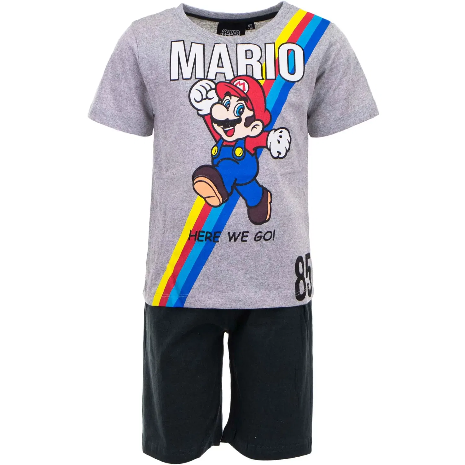 Пижама детская, Super Mario, серая