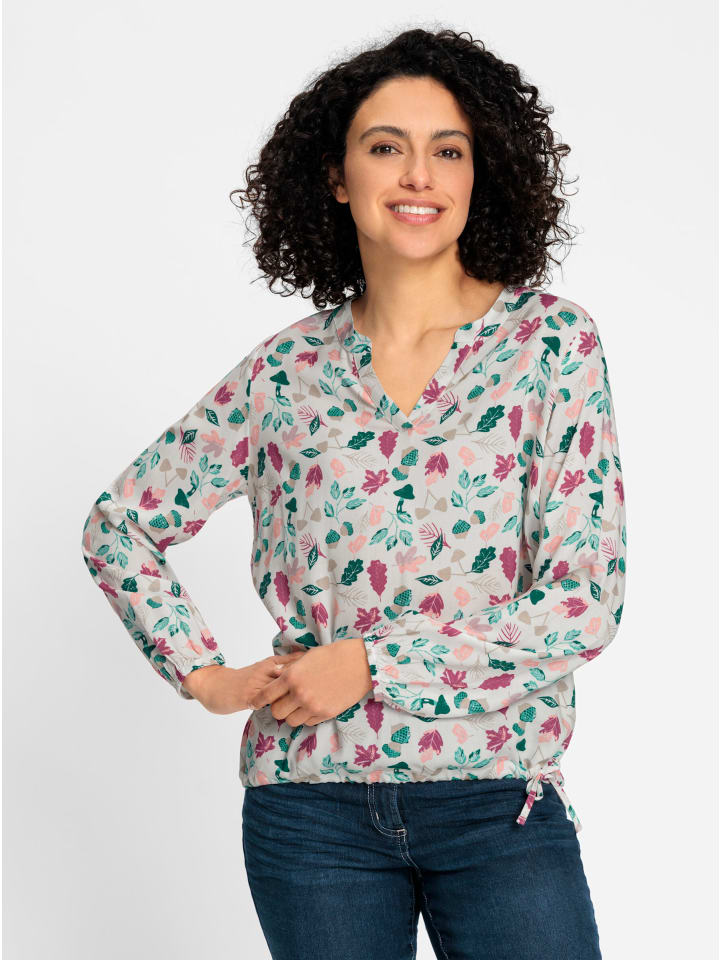 

Блузка без застежки с принтом океана цвета экрю WITT WEIDEN