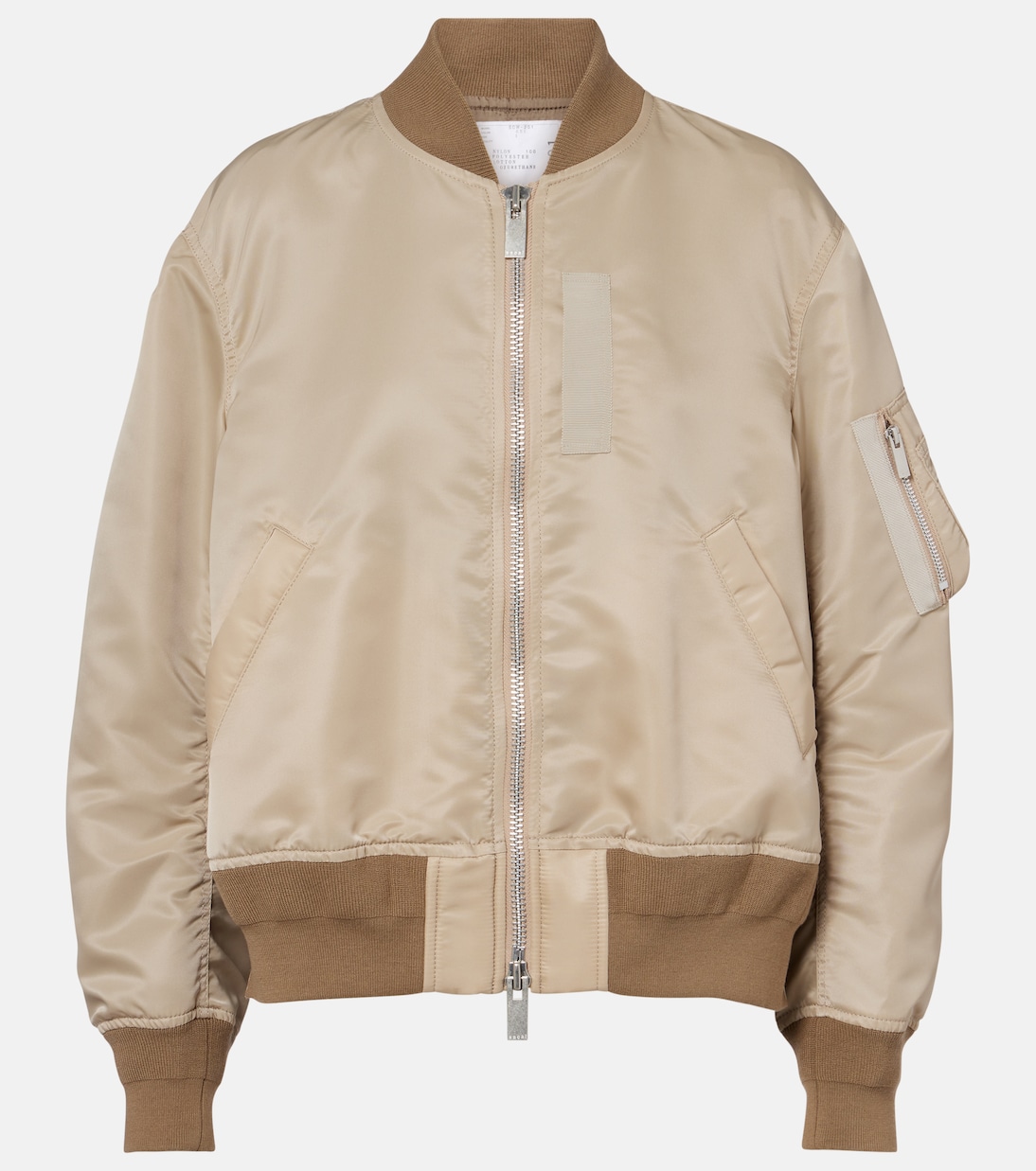 

Твиловый блузон Sacai, бежевый