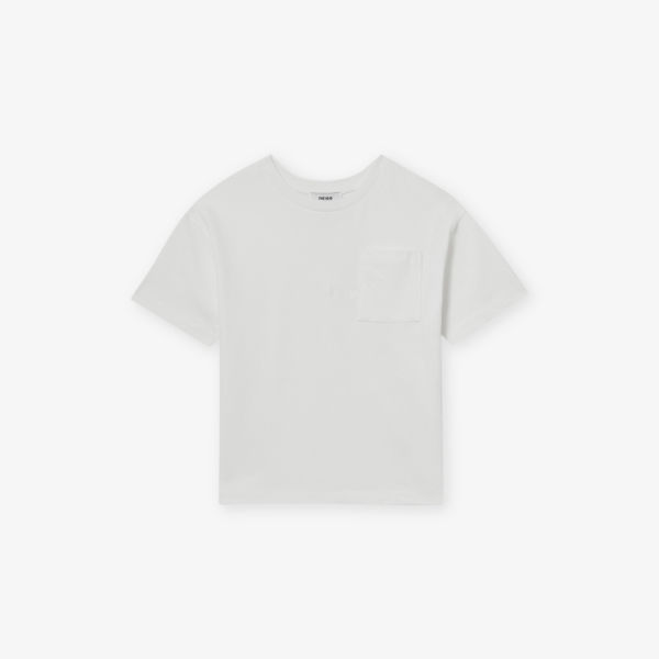 

Футболка оверсайз из хлопкового джерси Tane 3-9 лет Reiss, белый