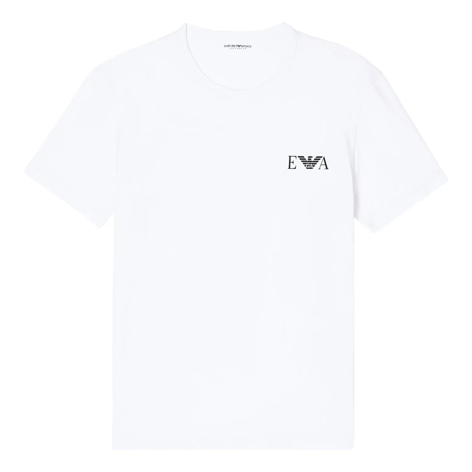 Футболка, 2 шт, хлопок с эластаном, Emporio Armani, белый — фото 2