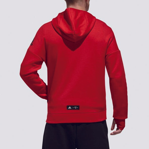 Куртка Men's adidas Sports Knit Red Jacket, красный — фото 4