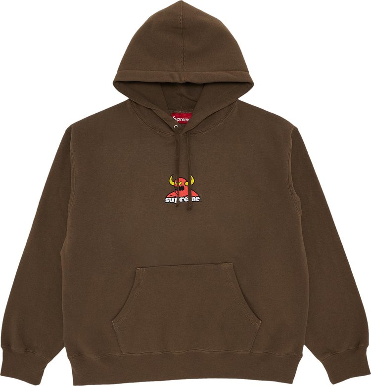 

Толстовка Supreme x Toy Machine Hooded 'Dusty Brown', коричневый