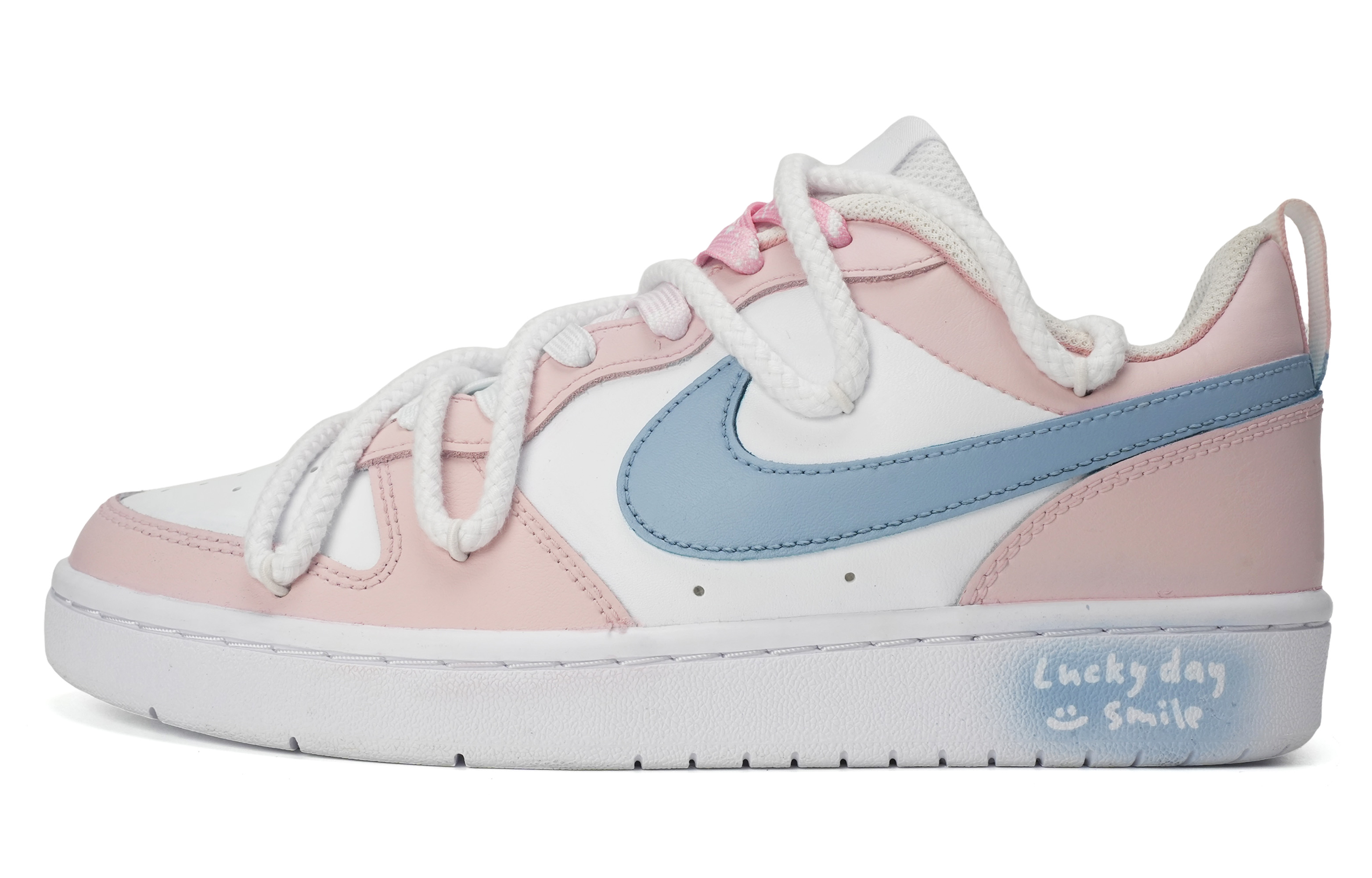 

Кроссовки Nike Court Borough Skateboard Shoes Women's Low-Top Pink, Розовый, Кроссовки Nike Court Borough Skateboard Shoes Women's Low-Top Pink