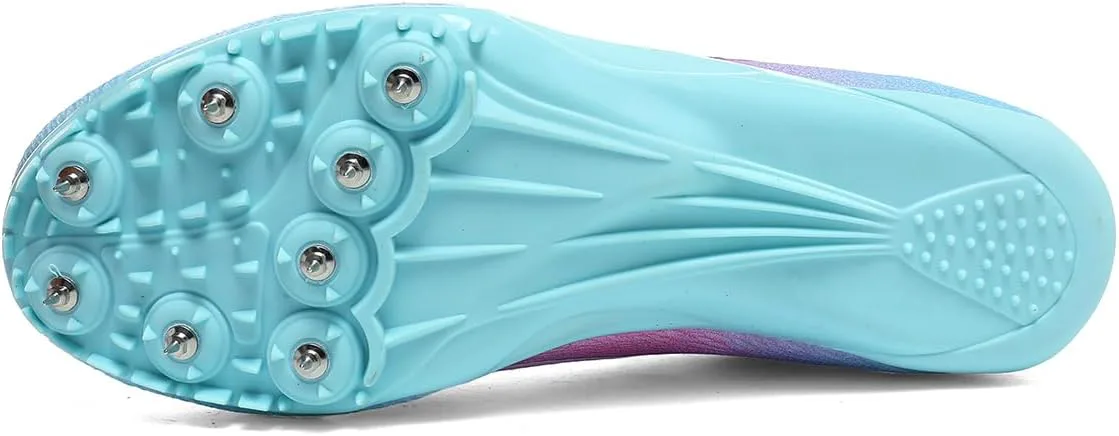 

Легкоатлетические кроссовки для мужчин, женщин и детей, шиповки, беговые кроссовки для мальчиков, прыжковые кроссовки для девочек WESHIRUN, розовый