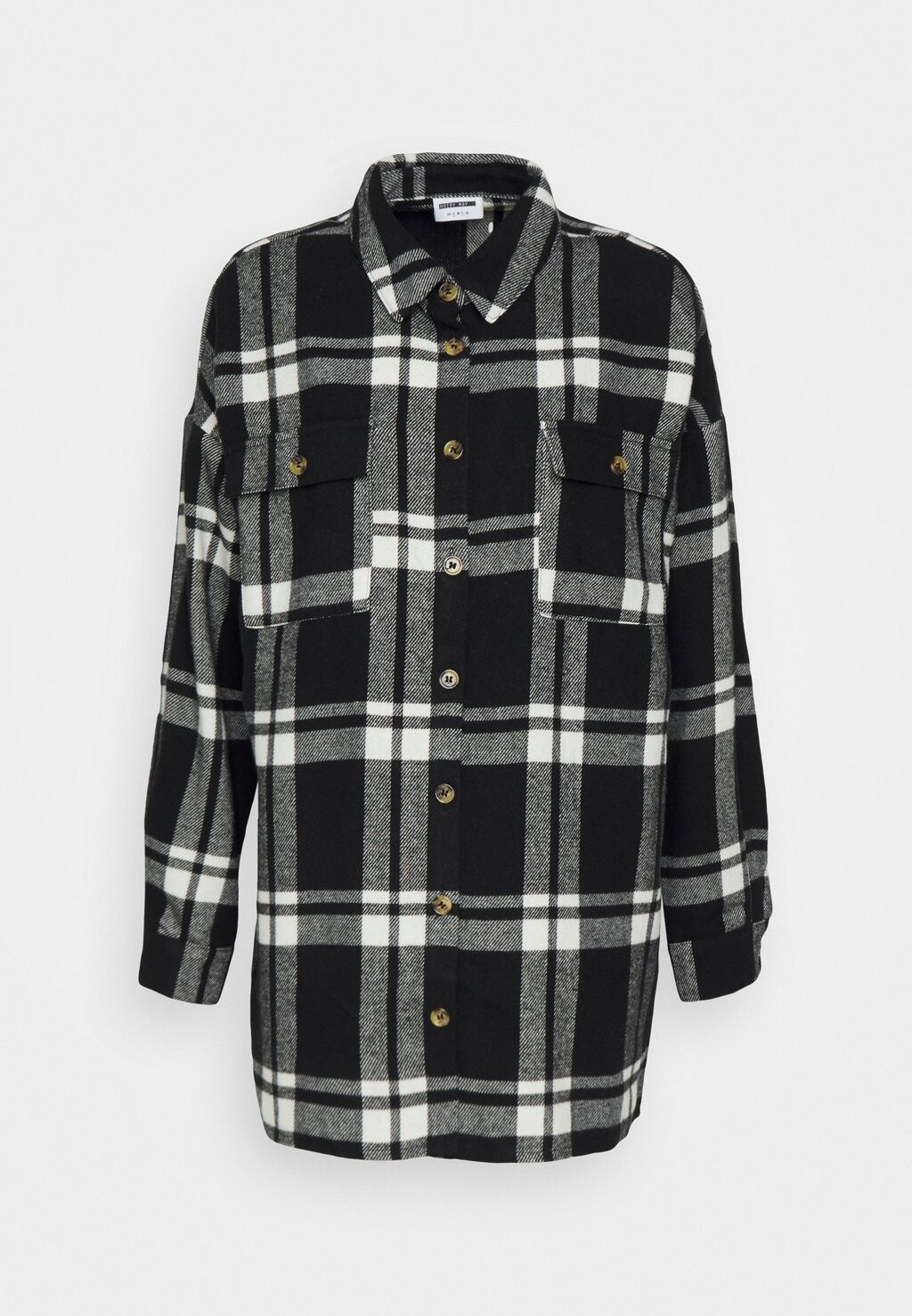 

Рубашка Noisy May NMFLANNY LONG SHACKET, цвет black/white, Серый, Рубашка Noisy May NMFLANNY LONG SHACKET, цвет black/white