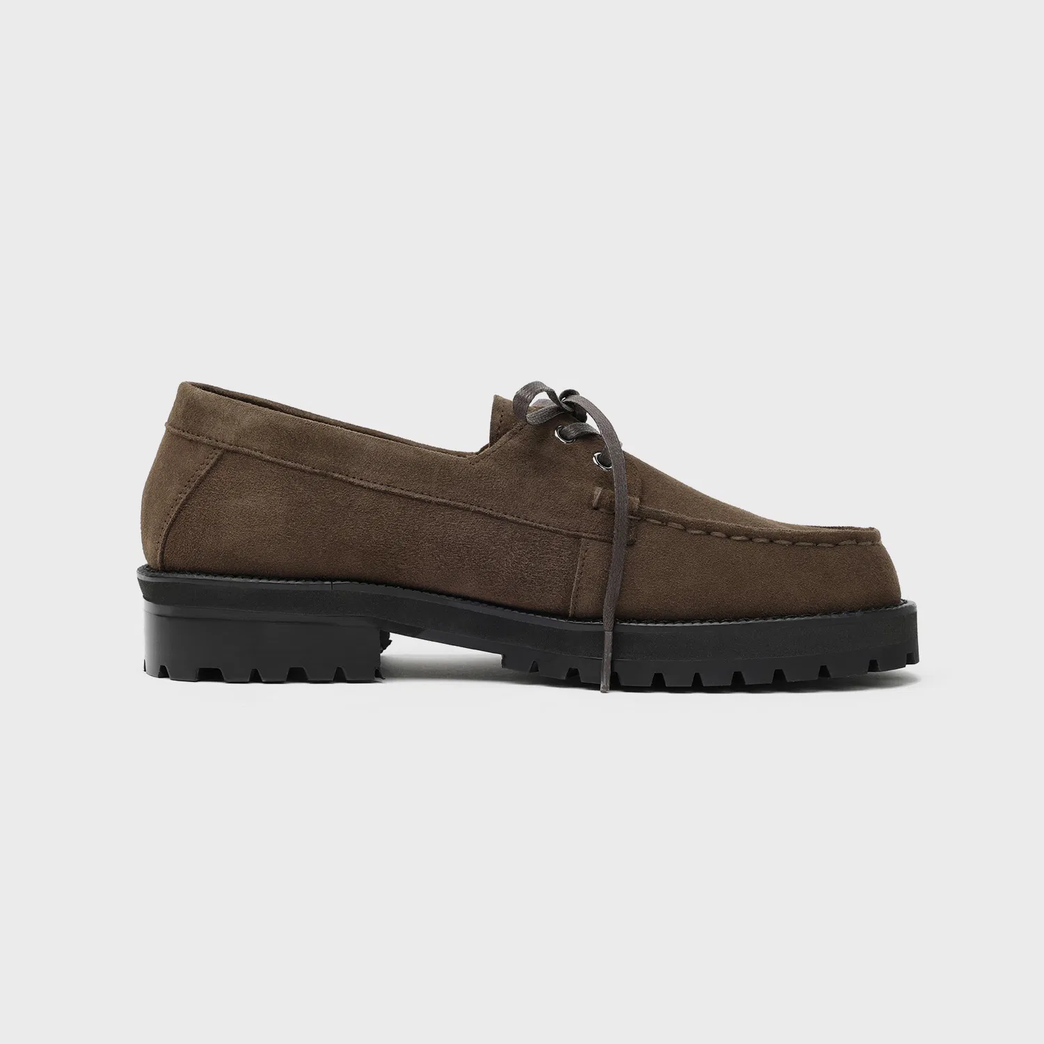 Мужские замшевые топсайдеры Firenze.A Standard Casual Sole, тёмно-коричневые — фото 4