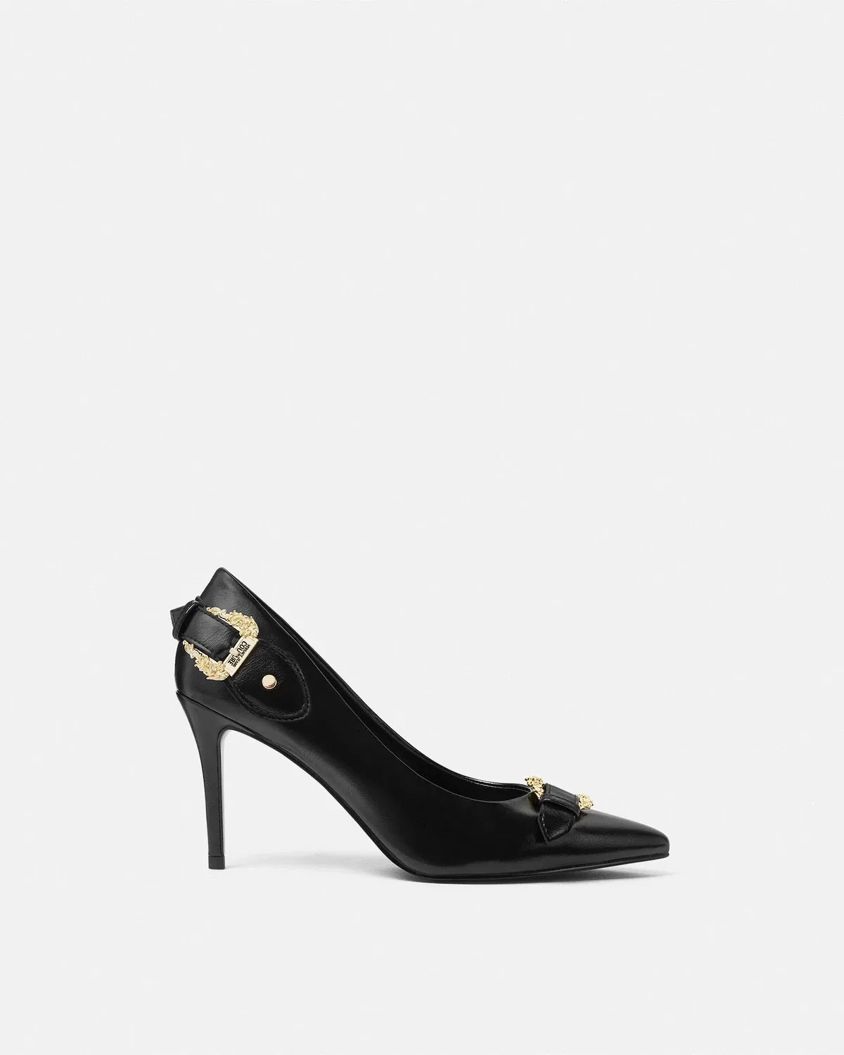 Туфли-лодочки Scarlett с барочной пряжкой VERSACE, черный