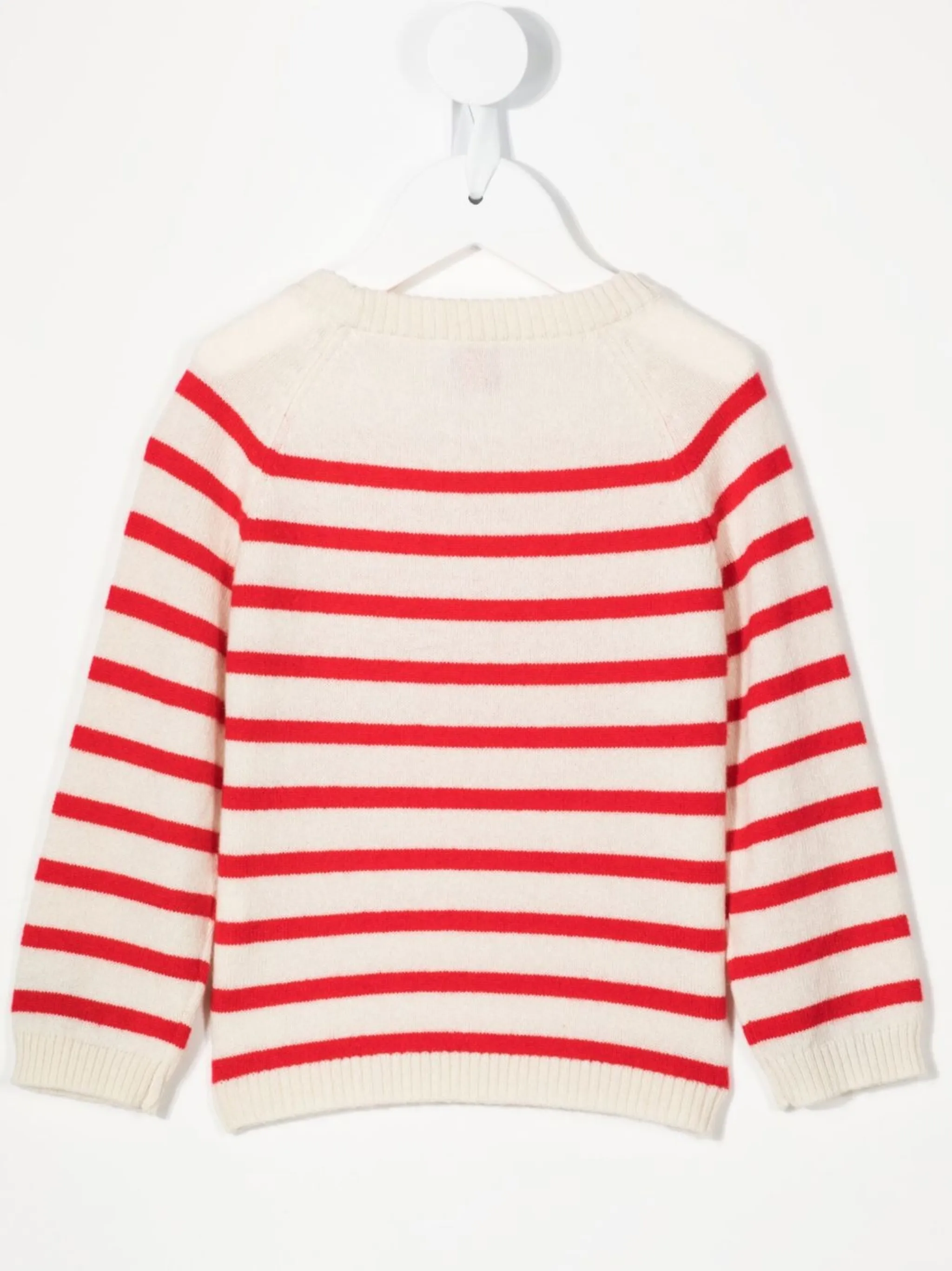 Кашемировый джемпер Maisy в полоску Cashmere In Love Kids, белый — фото 2