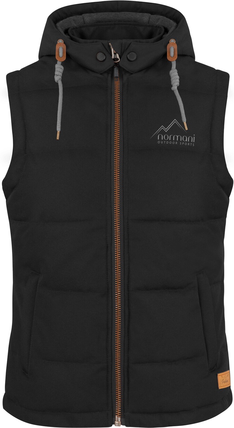 

Утепленный жилет Normani Outdoor Sports Damen Winter-Steppweste Paihia, черный