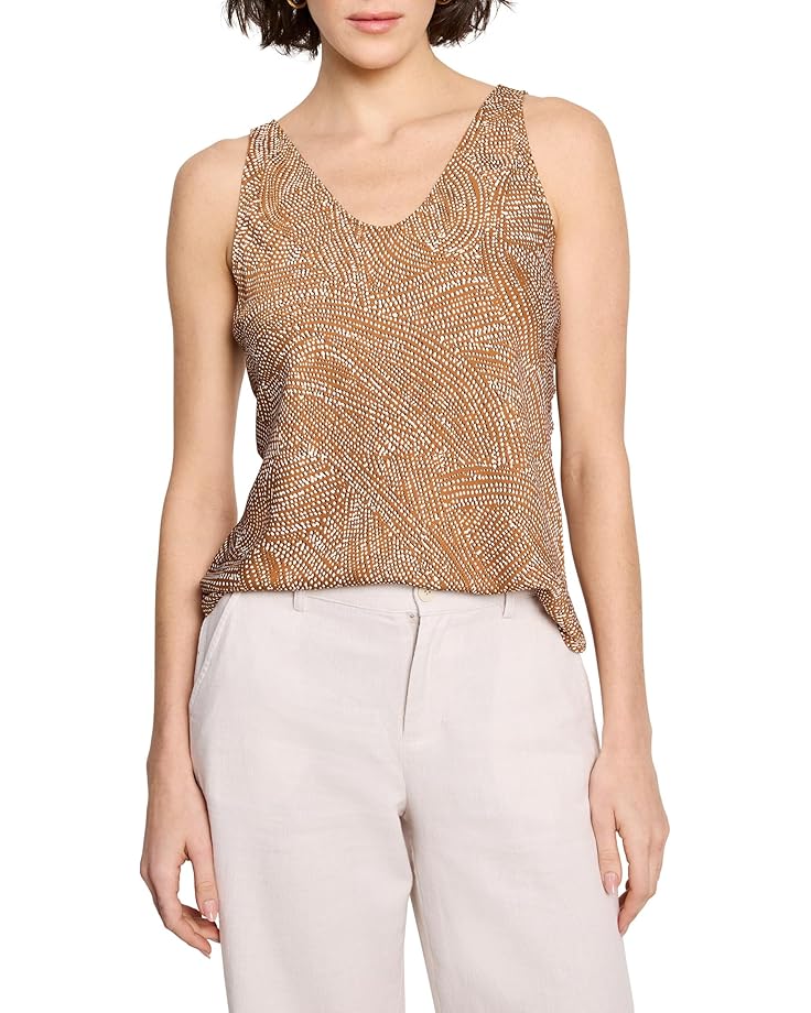 

Топ NIC+ZOE Swirling Sands Woven Tank, цвет Neutral Multi