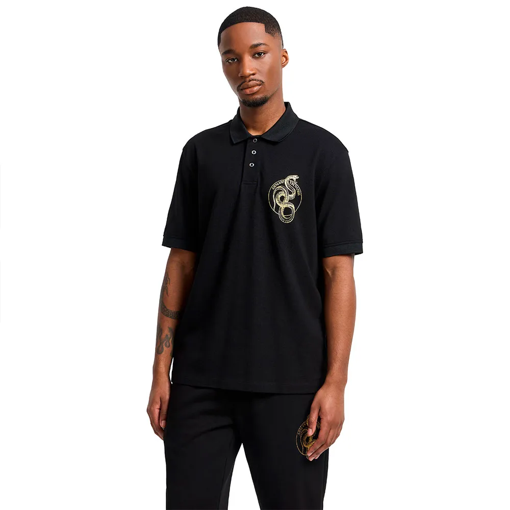 

Поло с коротким рукавом Armani Exchange XM000215_AF10366, черный