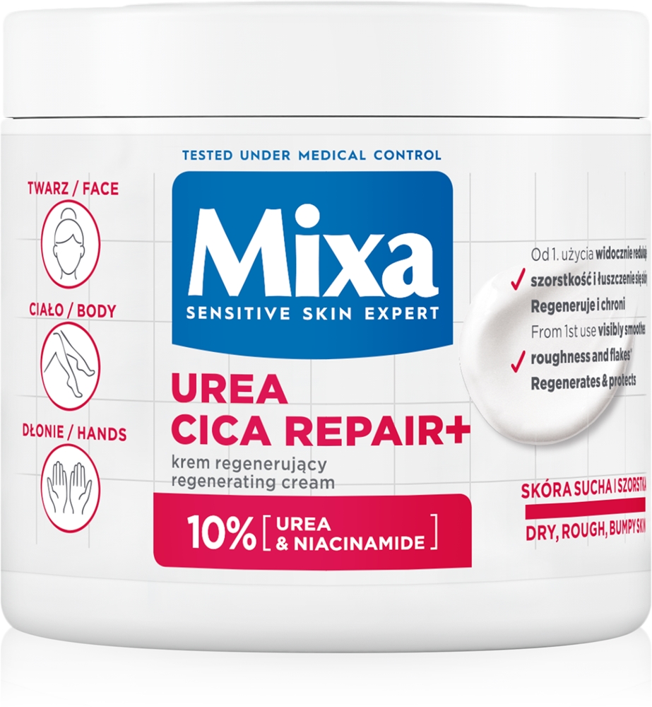 

Регенерирующий крем для тела Urea cica repair+ для очень сухой кожи Mixa, 400 мл