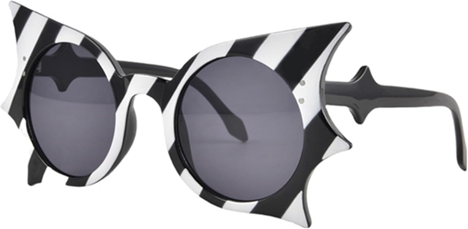 

bullabulling Женские и мужские солнцезащитные очки в форме летучей мыши, готические солнцезащитные очки, очки в форме бабочки, очки для Хэллоуина, вечеринки, косплея, C2