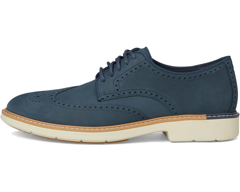 Оксфорды Cole Haan Go-To Wing Oxfords, цвет Big Dipper Nubuck/Ivory — фото 4