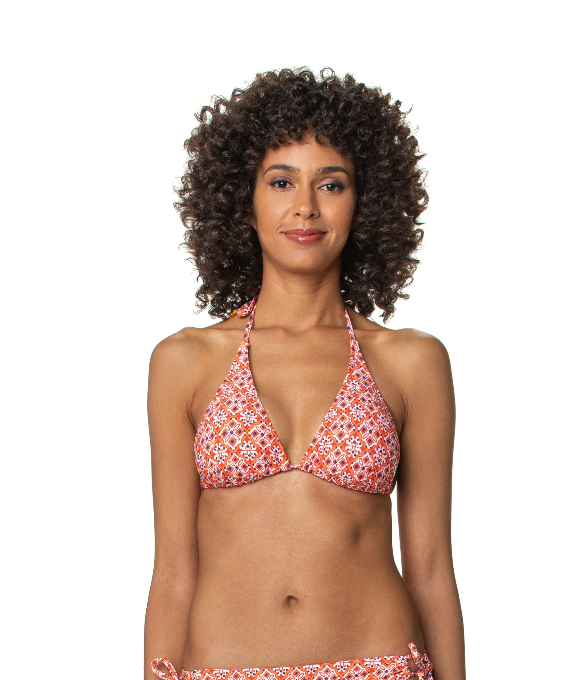 

Пляжный топ Helen Jon String Bikini Top, Heritage Tile Coral