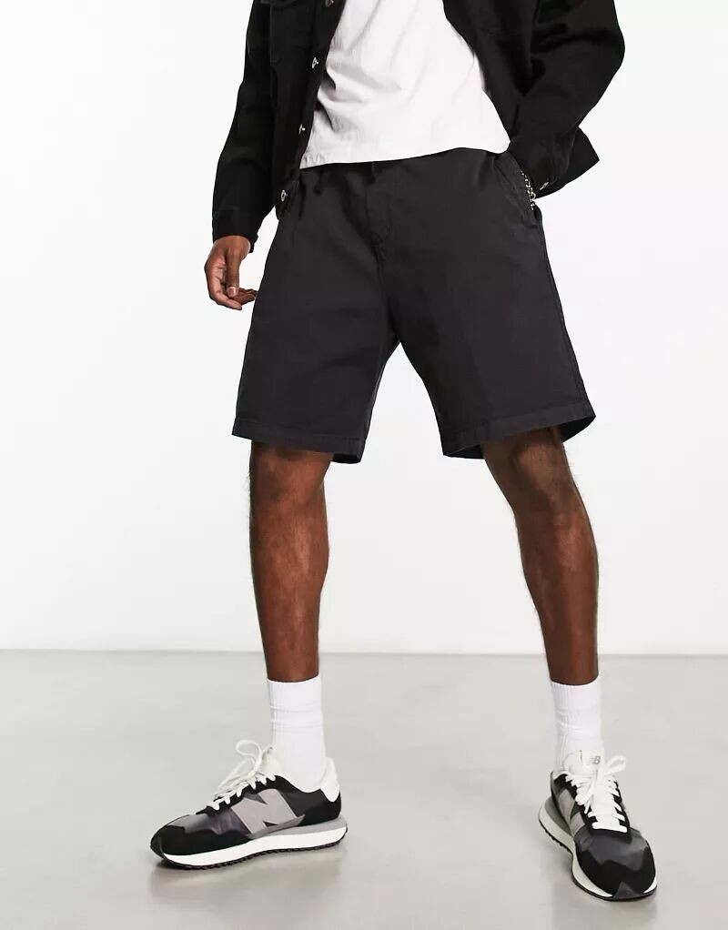 

Черные свободные шорты Carhartt WIP Lawton