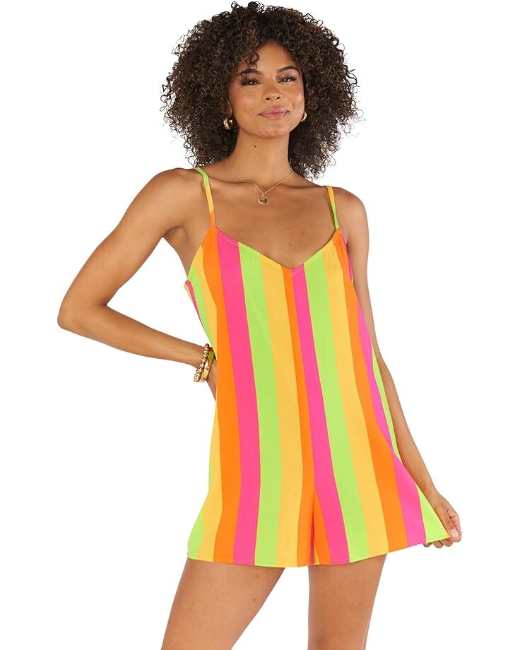 

Комбинезон Show Me Your Mumu Rascal Romper, цвет Neon Vacay Stripe