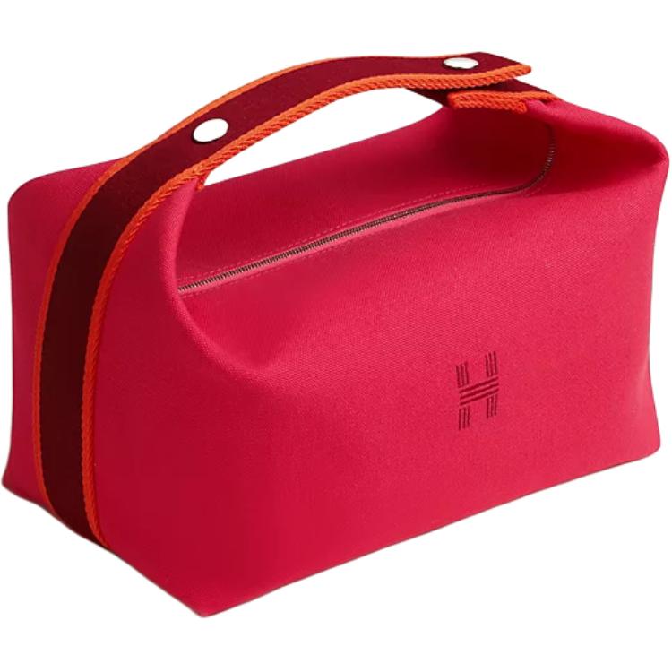 

HERMES Дорожная сумка из хлопка для хранения, Hibiscus flower color