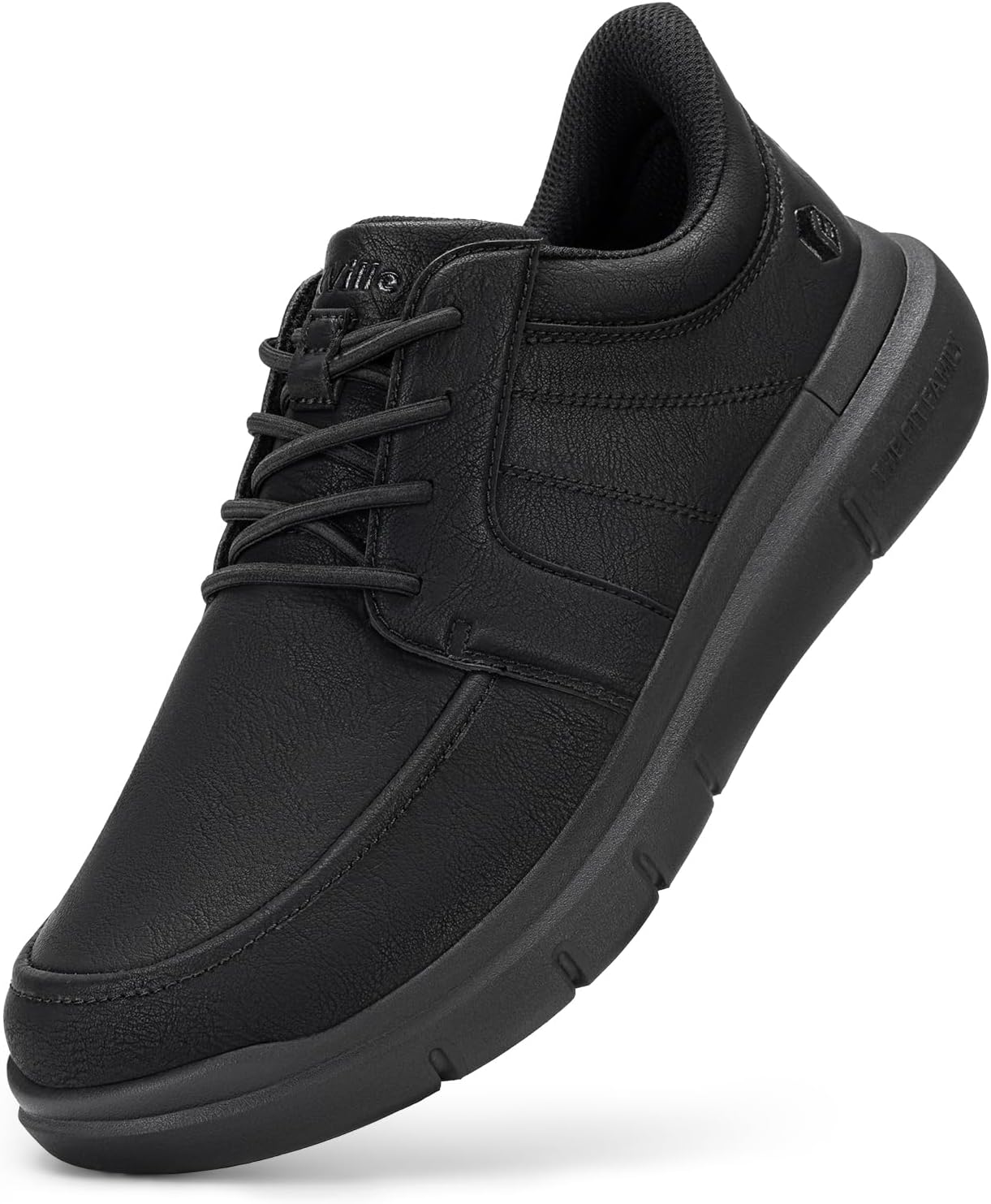 

Мужские легкие слипоны FitVille, повседневные туфли-оксфорды для деловой носки и прогулок с поддержкой свода стопы, черный