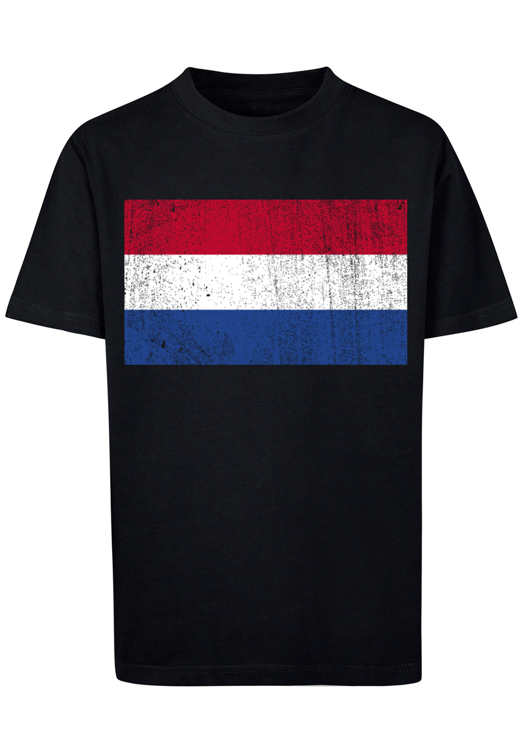 

Футболка F4NT4STIC Netherlands NIederlande Holland Flagge distressed, черный