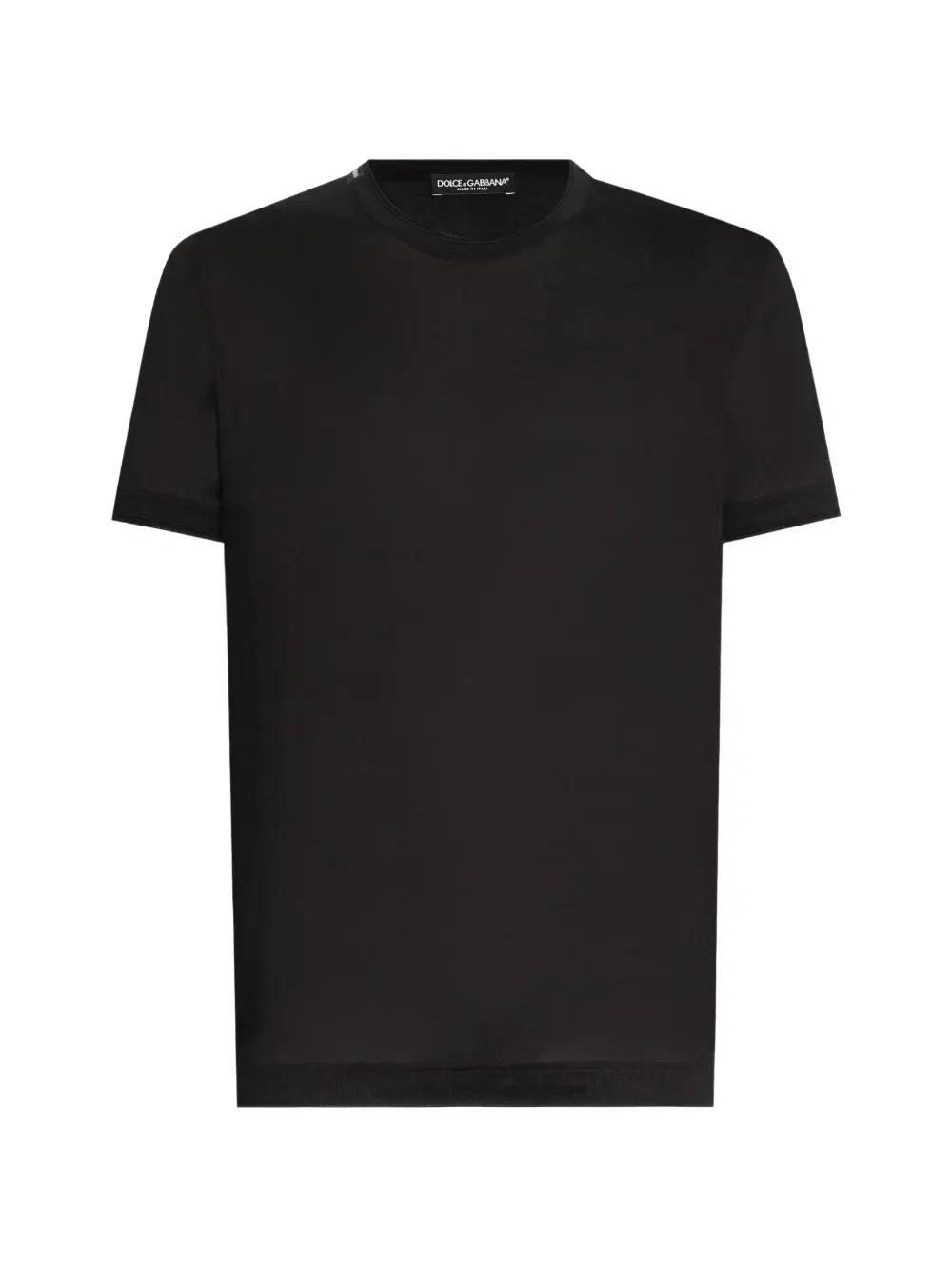 Футболка из меланжевой ткани Dolce & Gabbana, черный