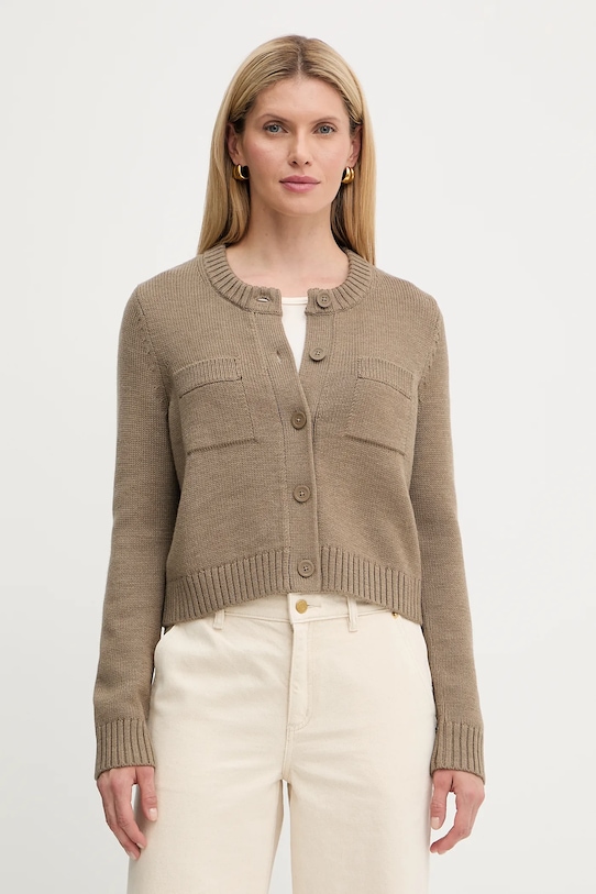 

Шерстяной кардиган Michael Michael Kors, бежевый