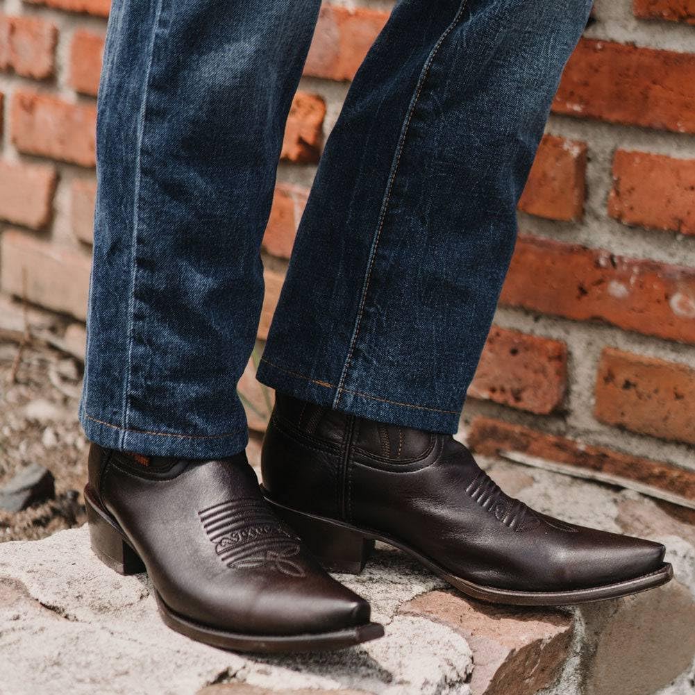 Мужские ковбойские сапоги Soto Boots с зауженным носком, жженый H50030, коричневый — фото 4