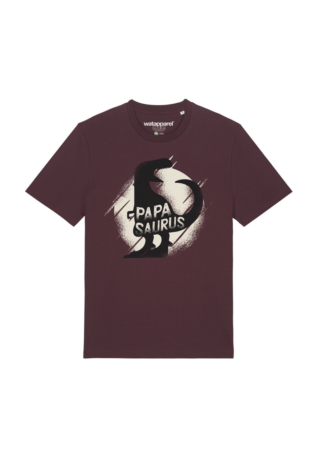 

Футболка с принтом PAPASAURUS watapparel, темно-красный