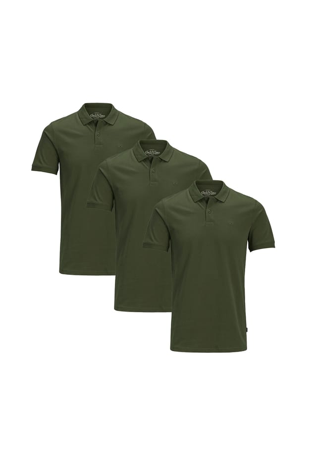 

Рубашка поло 3 шт. в упаковке базовая Jack & Jones, зеленый