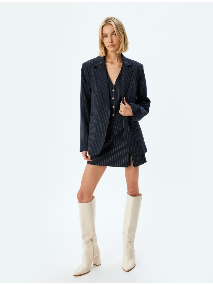 

Мини-юбка KOTON, цвет weiß gestreift