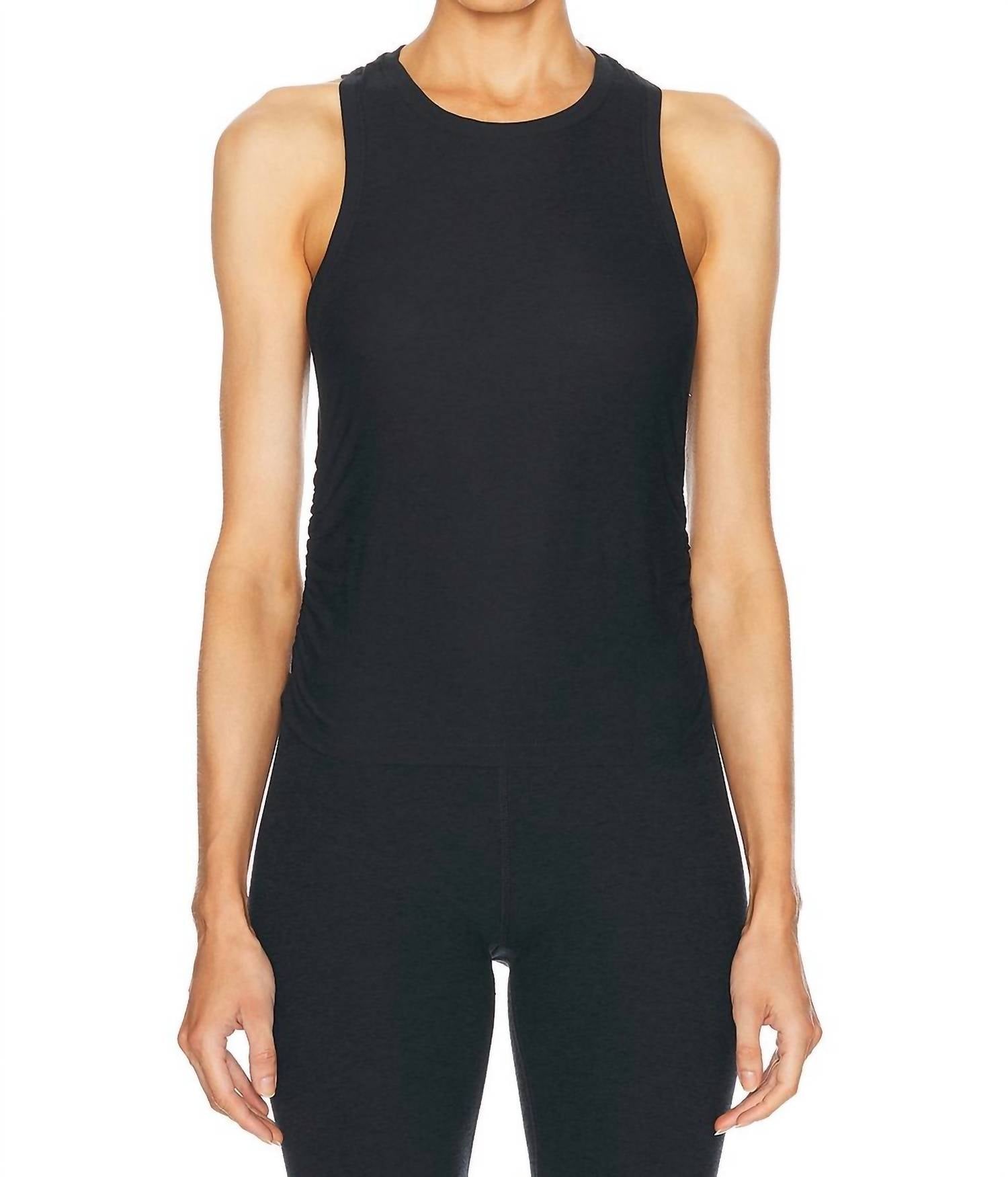 

Облегающий топ с защипами Featherweight Your Fit в цвете Darkest Night BEYOND YOGA, Darkest Night