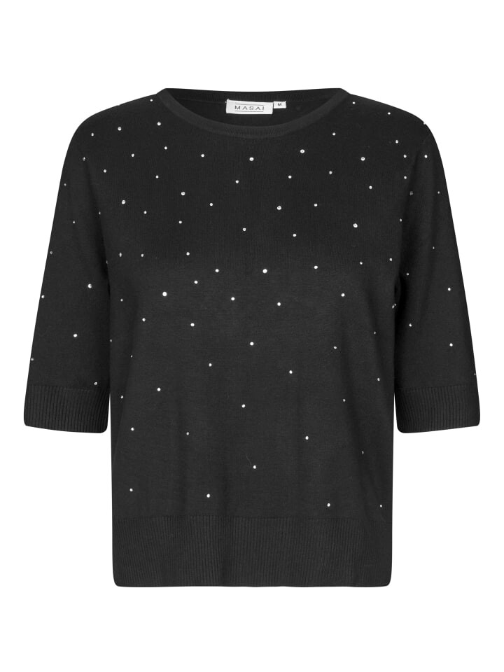 

Футболка MASAI Kurzärmeliges Strick Top MaFaldine, черный