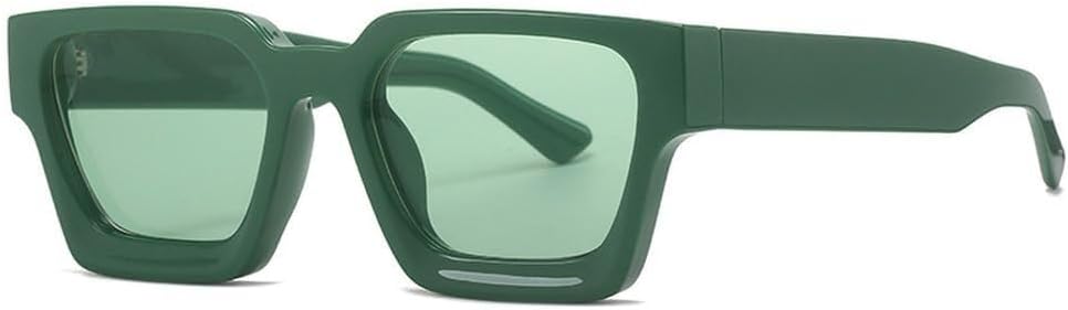 

Модные женские квадратные солнцезащитные очки с прозрачными градиентными линзами в стиле ретро, ​​мужские солнцезащитные очки UV400 с леопардовым принтом LXLHWN, Green Green