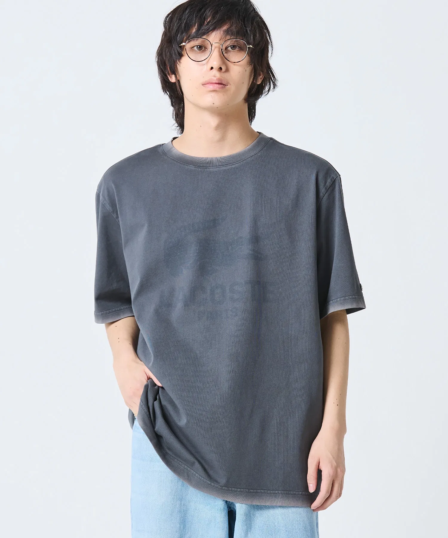 Мужская футболка LACOSTE с логотипом и винтажным эффектом — фото 3