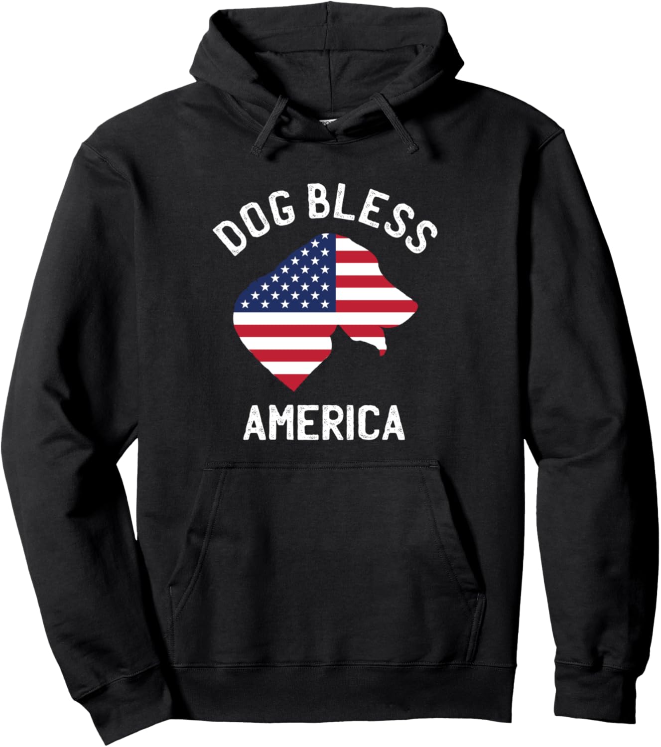 

Толстовка Dog Breath of America с патриотической тематикой ко Дню независимости США (4 июля) Usa Patriotic Apparel Co., черный