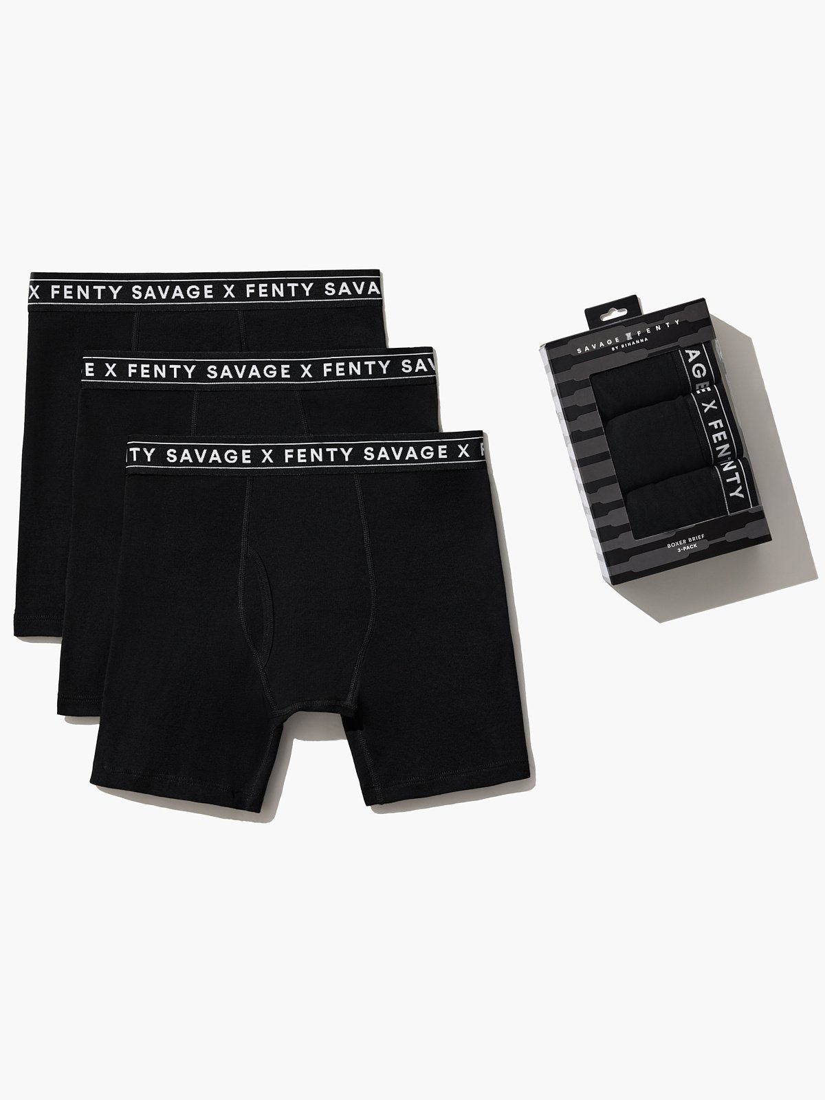 

Трусы боксеры Savage X Fenty Savage Classics 3-Pack, цвет Black Caviar