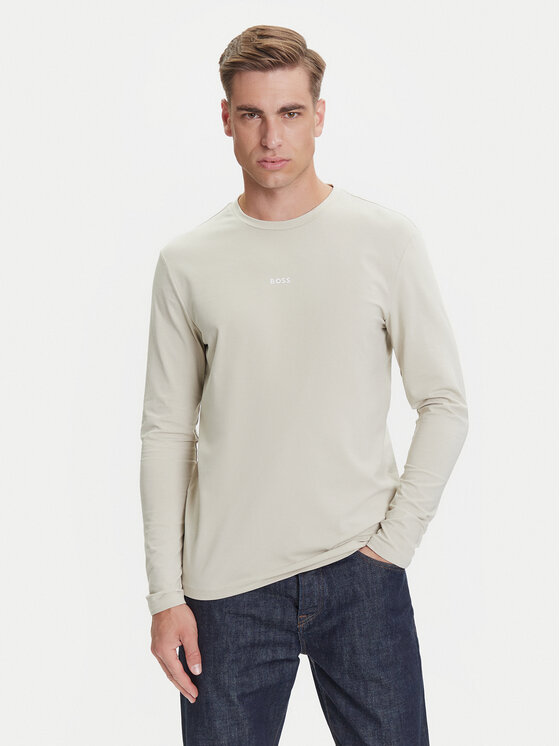 

Лонгслив regular fit Tchark 50473286 Boss, бежевый