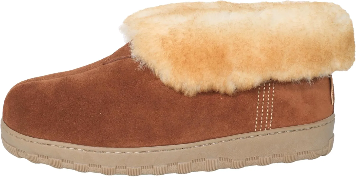 

Мужские тапочки, уютные ботинки, верх из замши, воротник из овчины и подкладка из шерсти, сменная стелька с эффектом памяти, теплые домашние туфли для использования в помещении/на улице, лоферы для ширины D PEDOQU