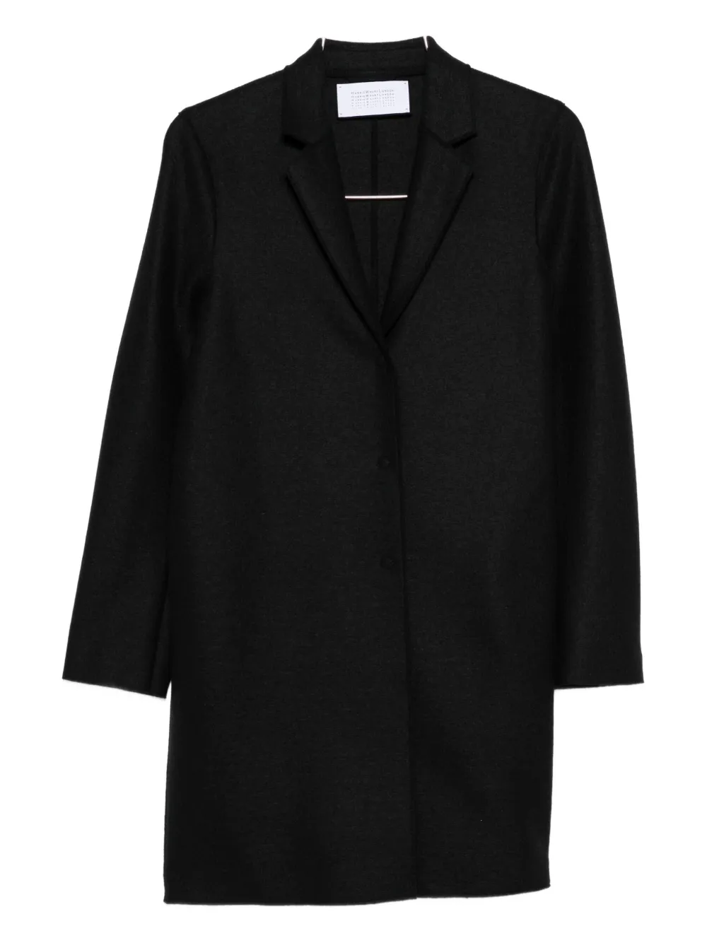 

Пальто-кокон из чистой шерсти Harris Wharf London, черный