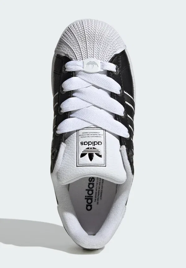 Кроссовки Adidas Originals Superstar, черный/матовый серебристый/облачно-белый — фото 3
