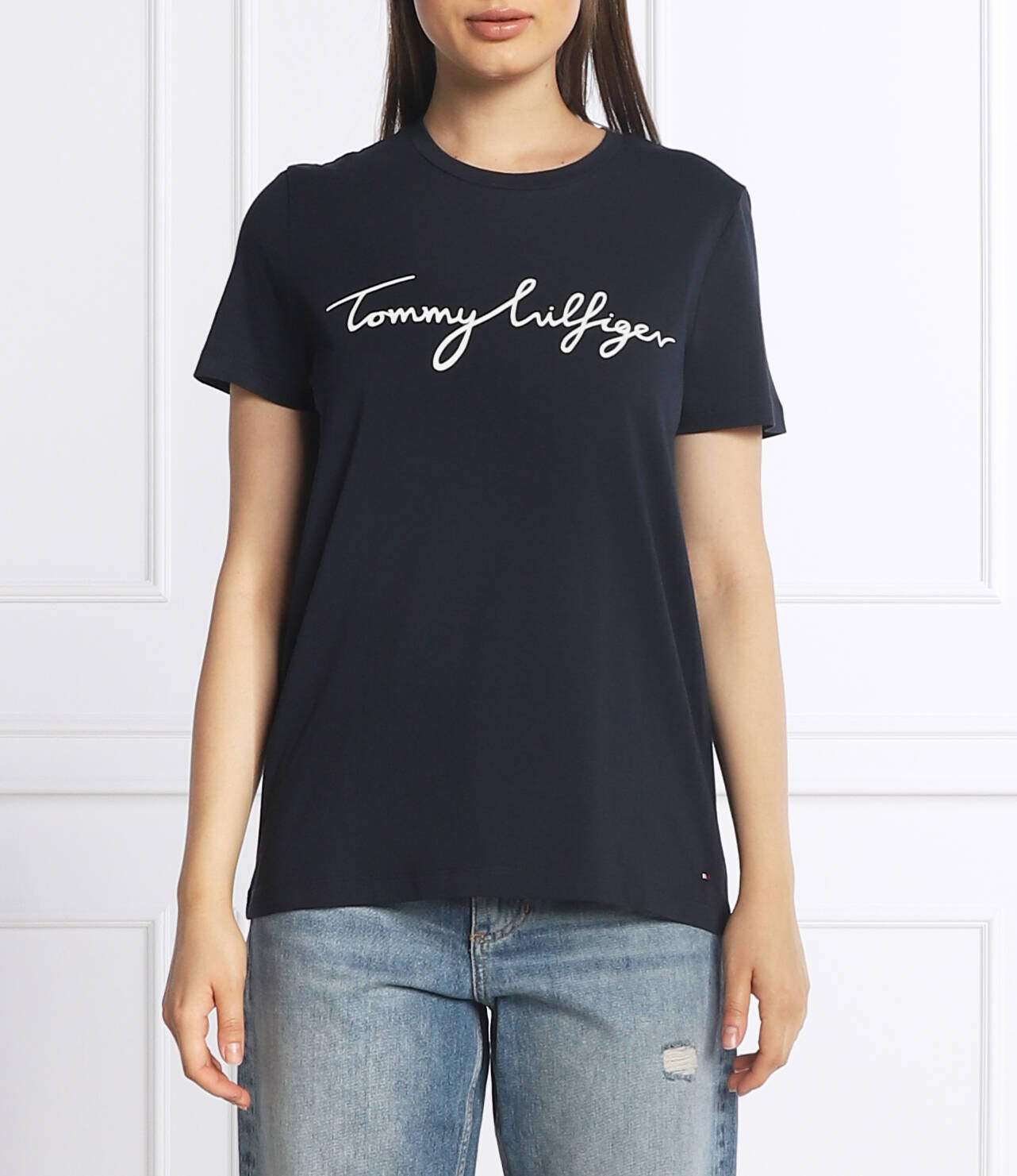 

Футболка Tommy Hilfiger regular fit, темно-синий