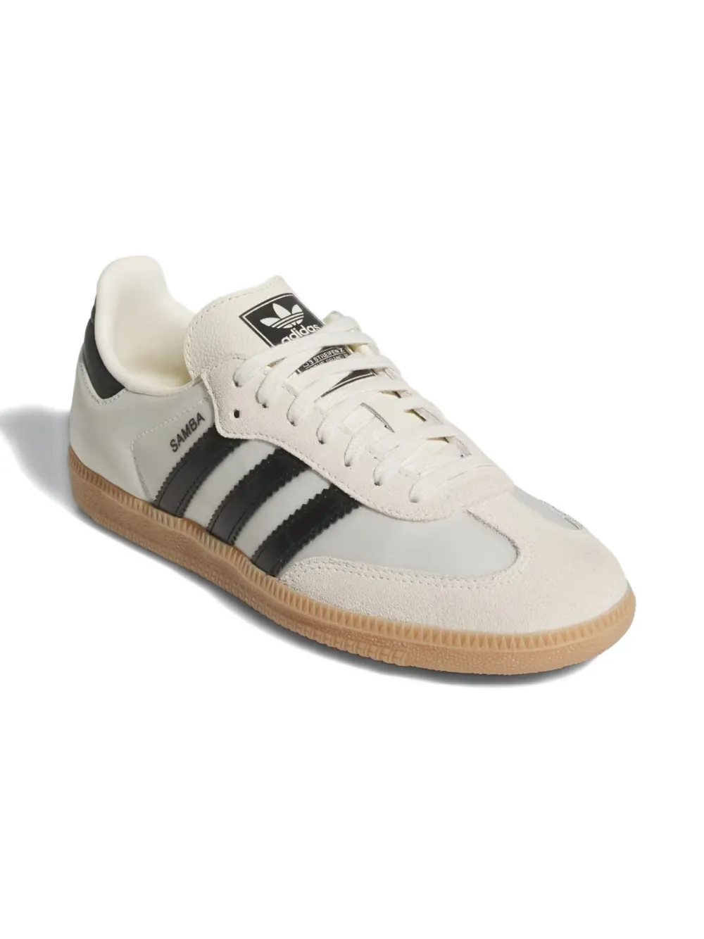 

Кроссовки Samba OG Cream Black Satin Adidas, белый