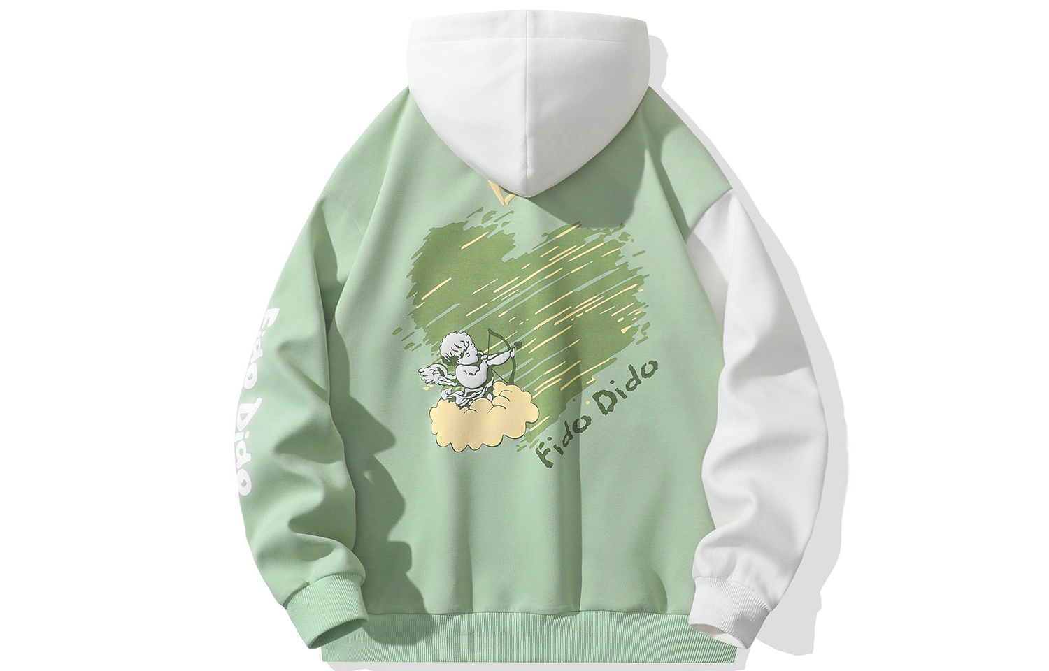 

Свитшот унисекс FIDO DIDO, Light Green Thickened and Fleece-Lined
