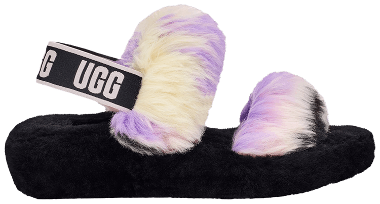 Шлепанцы UGG Wmns Oh Yeah Slide 'Tie Dye Magnolia', черный