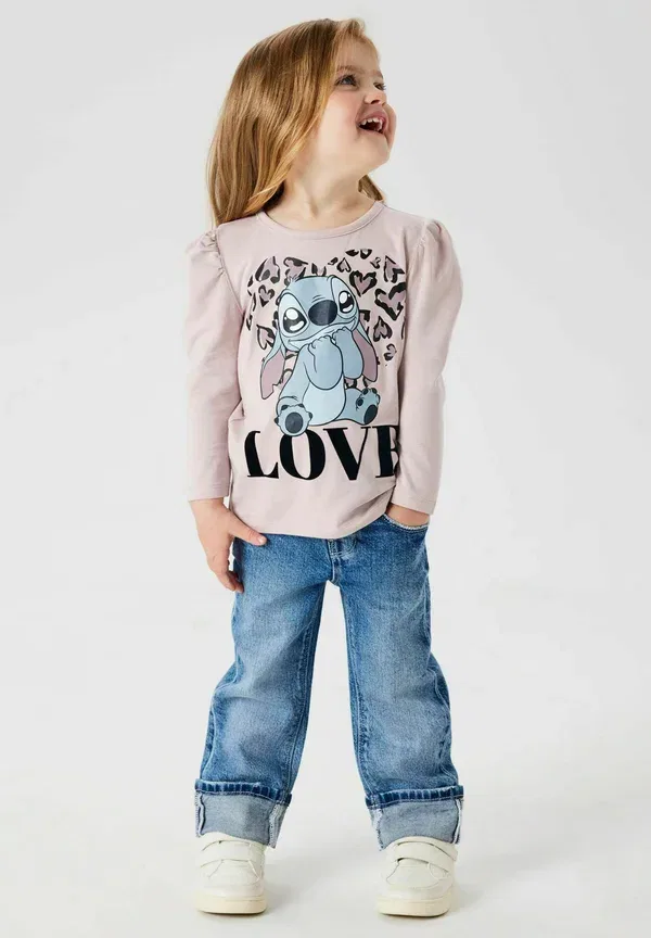 Джинсы прямые Name It Straight leg fold up straight leg jeans, средне-синий деним