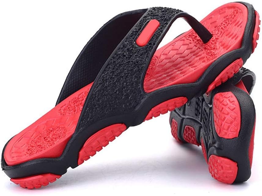 

Шлепанцы YXCKG Flip Flop с тремя ремешками, открытые летние тапочки, красный