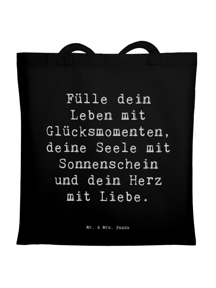 

Mr. & Mrs. Panda Сумка с надписью «Легкость в жизни» черного цвета